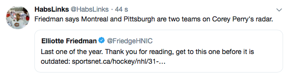 Corey Perry à Montréal ???