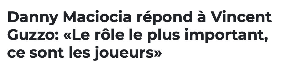 Dany Macioca voulait 400 000$ par année....pour 10 ans..