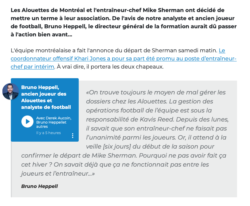 Geoff Molson attend quoi pour CONGÉDIER Marc Bergevin?