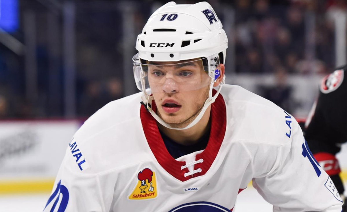 Jake Evans veut être devant Ryan Poehling...