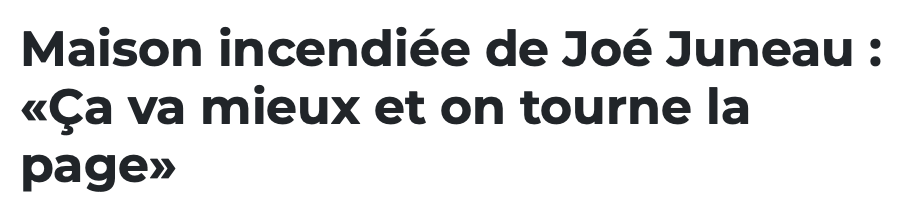 Joe Juneau dormait dans sa maison quand elle a commencé à BRÛLER...