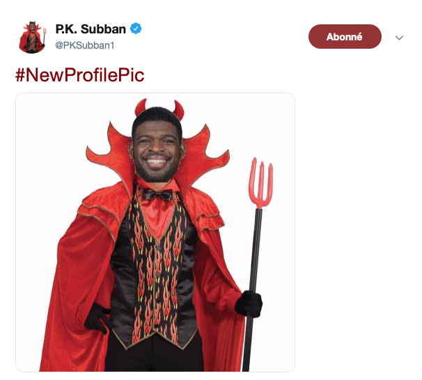 La nouvelle PROFILE PIC de PK Subban...HAHA!!!!