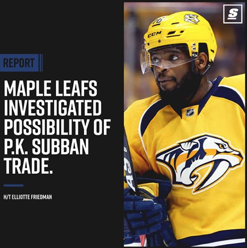 La RUMEUR de PK SUBBAN à TORONTO....EXPLOSE....