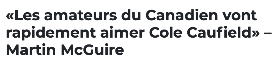 Le PREMIER VOL de Trevor Timmins...en première ronde...
