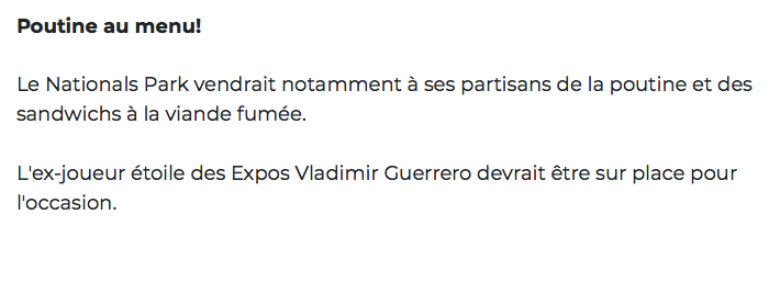 Les Nationals vont porter les couleurs des EXPOS le 6 juillet!!!!!!