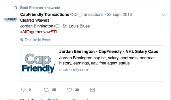 Marc Bergevin aurait dû réclamer Jordan Binnington....