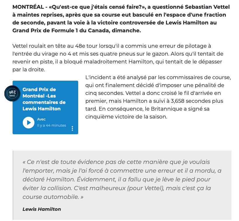 On a encore eu l'air de COLONS..