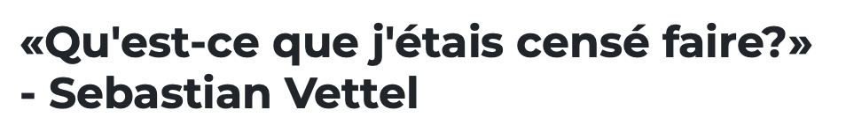 On a encore eu l'air de COLONS..