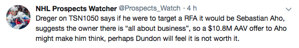 OUCH...Le DG des Hurricanes répond à Darren Dreger...