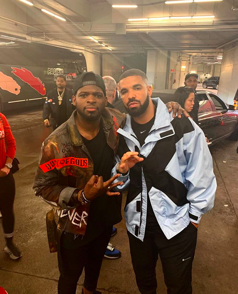 PK Subban a suivi Drake comme une petite GROUPIE hier..