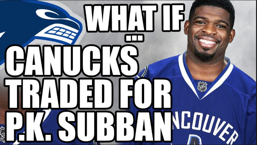 PK Subban est tout PROCHE de Vancouver!!!!