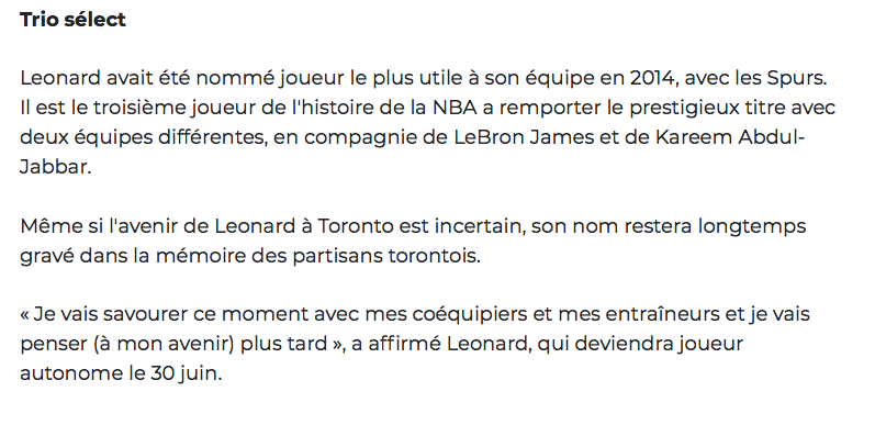 Qui va rester à Toronto? Marner ou Leonard?