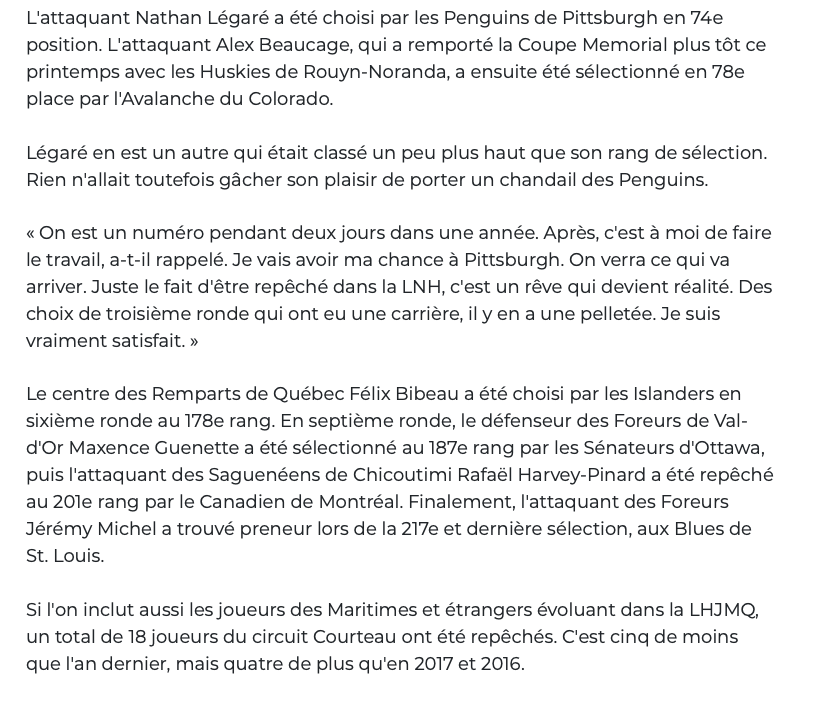 Raphaël Lavoie doit arrêter de BULLSHITER...