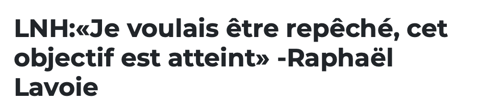Raphaël Lavoie doit arrêter de BULLSHITER...