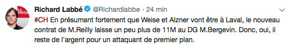 Richard Labbé est encore lendemain de veille...
