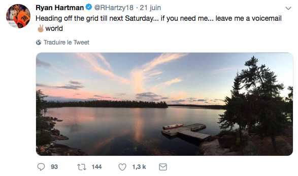 Ryan Hartman ne sait même pas qu'il a été échangé, ET...