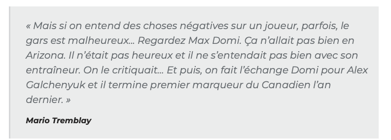 Ryan O'Reilly et Max Domi...même combat...