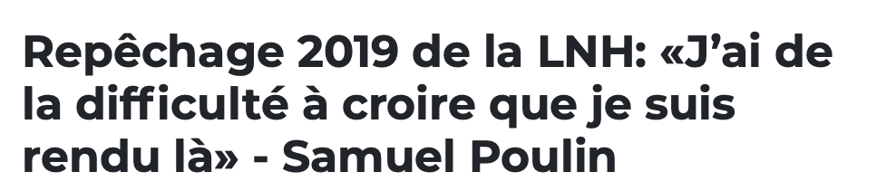 Samuel Poulin...rêve ÉVEILLÉ...