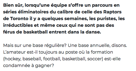 De moins en moins de gens veulent des billets de saisons...