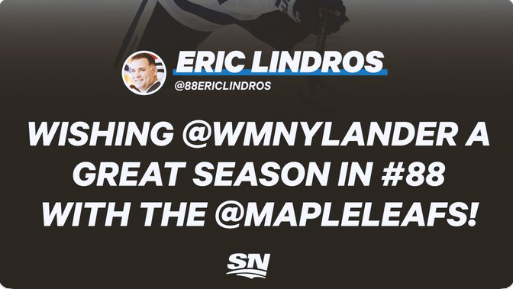 Eric Lindros calme les HATERS de William Nylander...