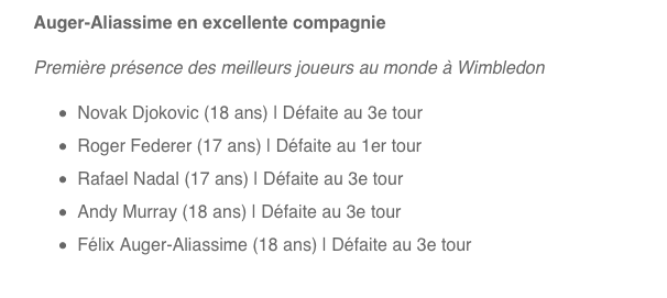 Félix Auger-Aliassime reçoit des fleurs....de Novak Djokovic....