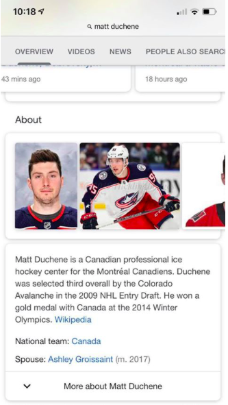 GOOGLE avait CALLÉ DUCHENE à Montréal...