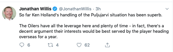 Jesse Puljujarvi en Europe....Les médias y croient de plus en plus...