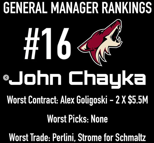 John Chayka, un meilleur DG que Bergevin...