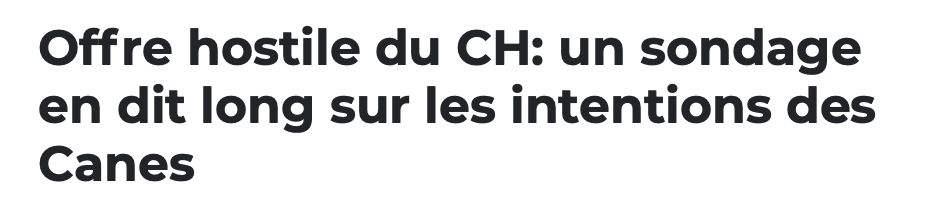 Le 98,5 Sports est persuadé...que le sondage des Hurricanes....