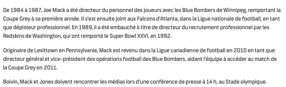 Le DG des Alouettes CONGÉDIÉ...pour FRAUDE.....