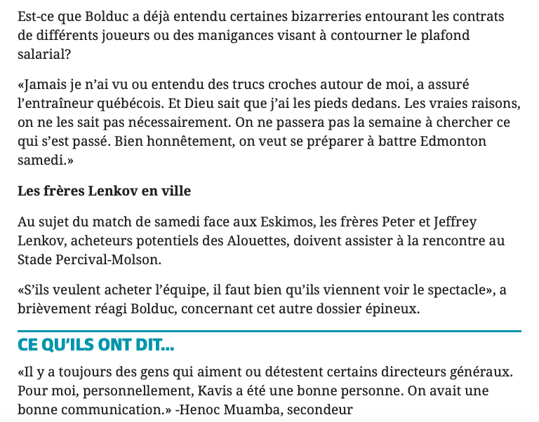 Le SCANDALE de FRAUDE entourant le DG CONGÉDIÉ des Alouettes...