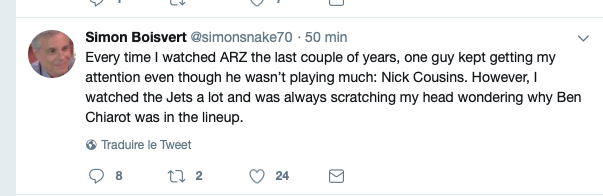 Le SNAKE est EXCITÉ à propos de Nick Cousins...