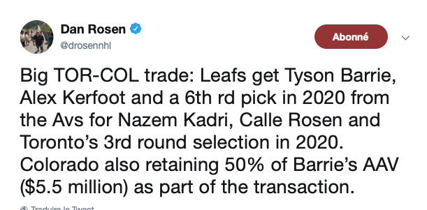 Les Leafs SAUVENT du CASH!!! Pour Mitch Marner!!!!