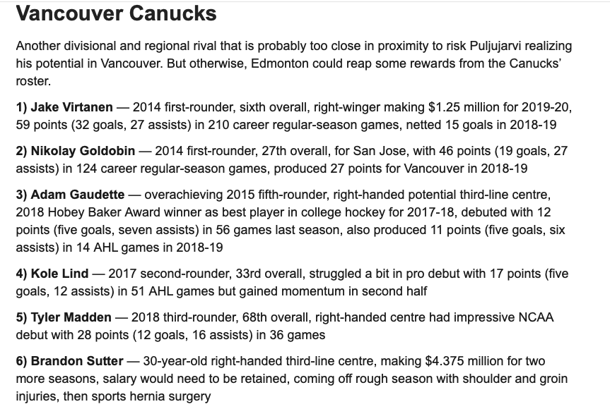 Les offres se succèdent pour Jesse Puljujarvi.