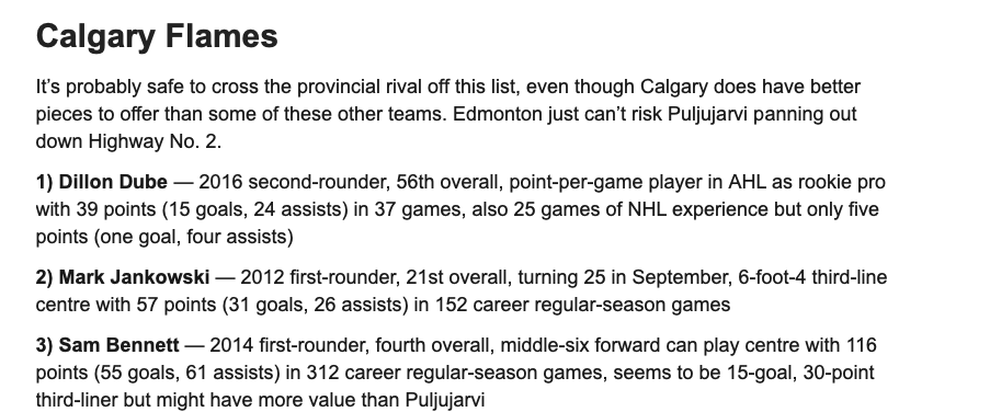 Les offres se succèdent pour Jesse Puljujarvi.