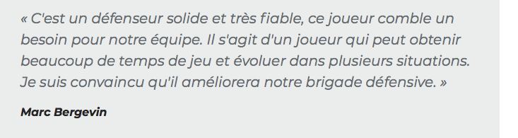 Marc Bergevin est FIER de son COUP...