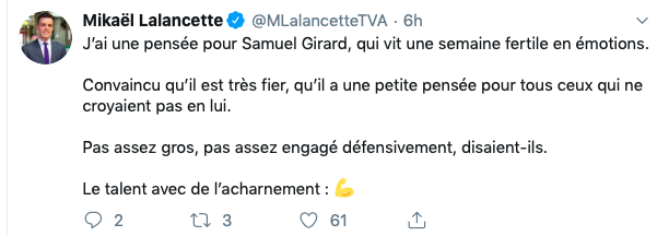 Marc Bergevin fait partie des gens...