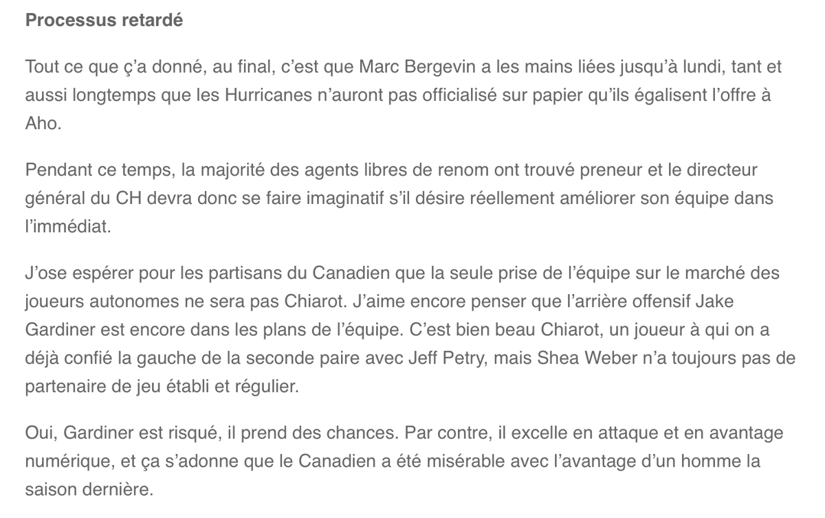 Michel Bergeron accuse Marc Bergevin...