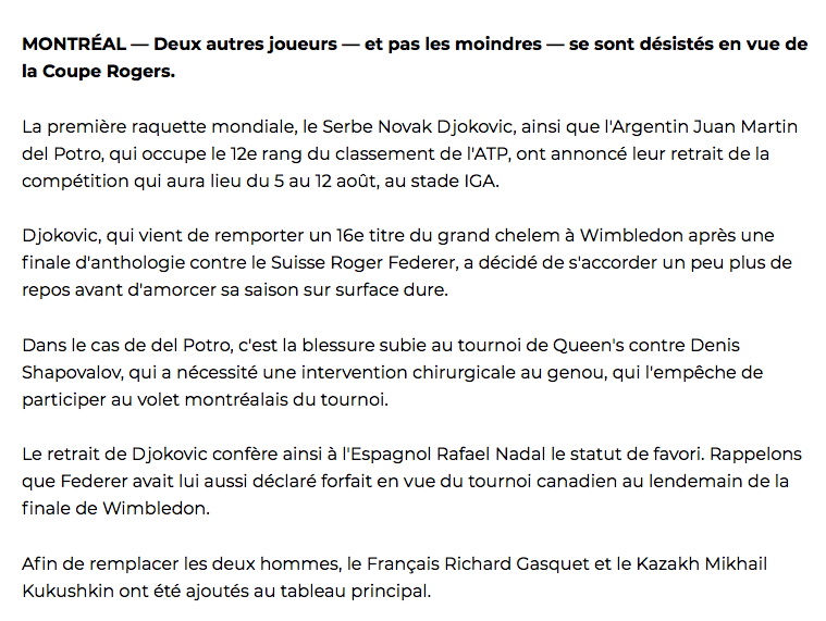 Montréal n'a plus de SWAG?