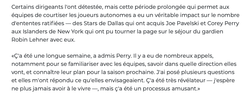 On aurait dû demander à Marc Bergevin....