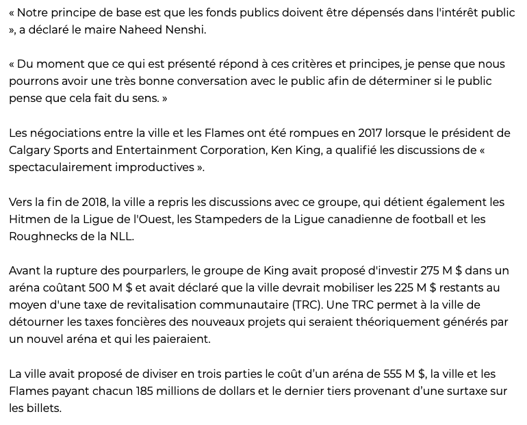 On voudrait dire aux gens de Houston...et ceux de Québec....