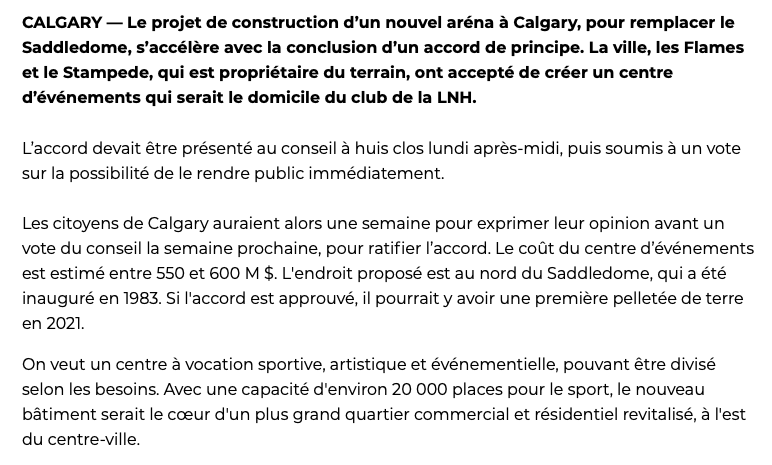 On voudrait dire aux gens de Houston...et ceux de Québec....