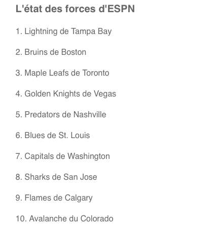 OUCH...Au tour de ESPN de mettre Montréal...