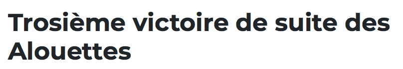 Parfait que les ALOUETTES SOIENT en FEU après avoir fait le MÉNAGE.