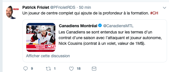 RDS est FEFAN en TA....