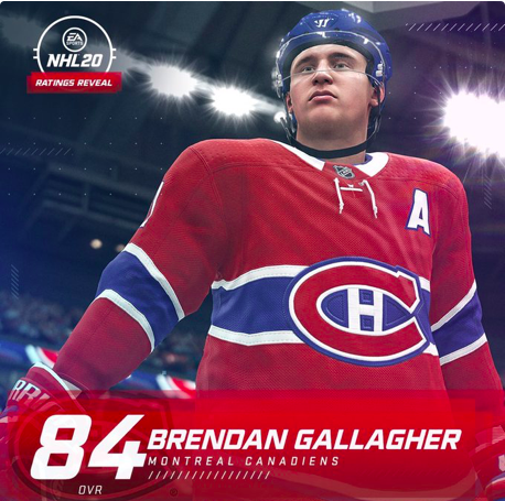 84 pour Brendan Gallagher?