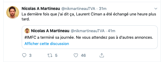 C'est rendu que même les journalistes de TVA Sports....