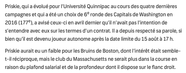 Chase Priskie à Montréal...1000 ans plus tard dans les MARITIMES....