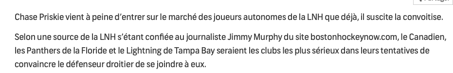 Chase Priskie à Montréal...1000 ans plus tard dans les MARITIMES....