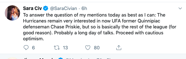 Chase Priskie à Montréal...Tout le monde le veut STI....